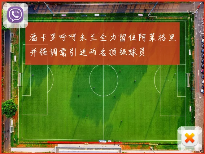 潘卡罗呼吁米兰全力留住阿莱格里并强调需引进两名顶级球员